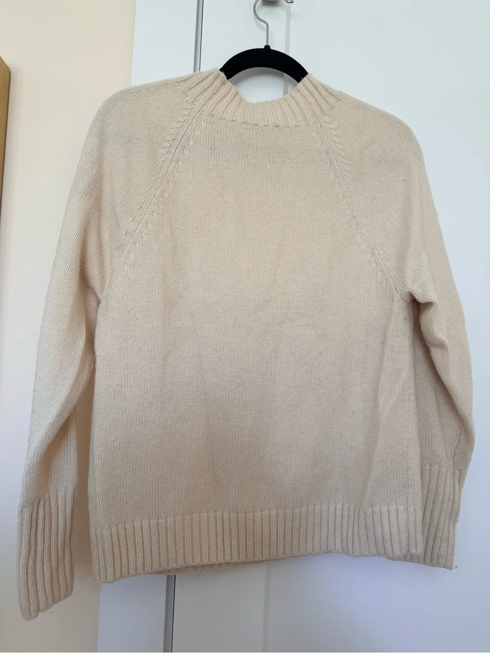 J. Crew Cream Sweater with Jeweled Buttons